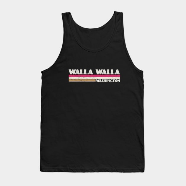 walla walla Washington Retro Tank Top by DarkStile